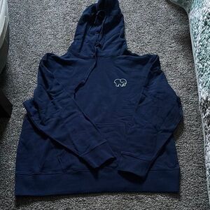Ivory Ella Oversized Navy Blue Hoodie